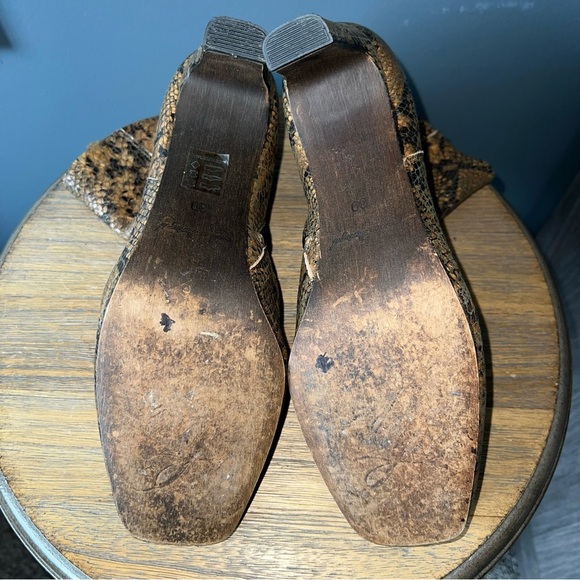 Free People Cybill Snake Print Ankle Boots - Picture 9 of 12